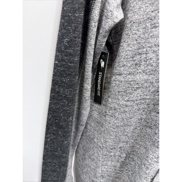 Nike Women's Sportswear Gym Pullover Hoodie Gray/Black/White Medium New - Picture 3 of 9